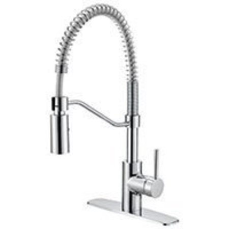 BOSTON HARBOR Boston Harbor FP4A0096CP Pull-Down Kitchen Faucet, 1-Faucet Handle, Chrome FP4A0096CP